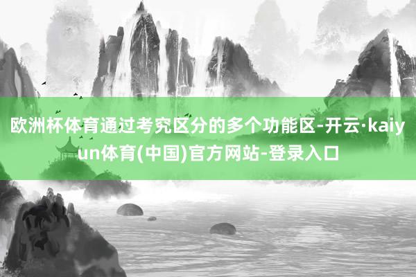 欧洲杯体育通过考究区分的多个功能区-开云·kaiyun体育(中国)官方网站-登录入口
